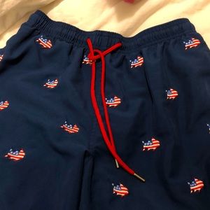 Southern Tide swim trunks